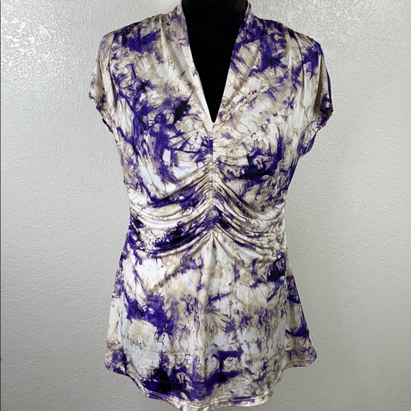 Milano Tops - 🔥5/$20 [ MILANO ] Marbled Silky Cinched Top